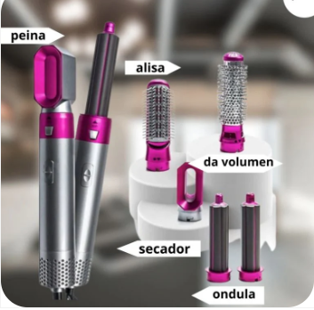 ✨ Cepillo 5 en 1  -  Resultados como de salón, sin salir de casa.