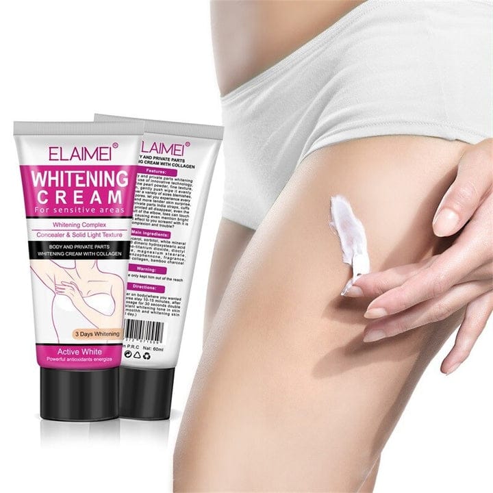 🌸 Crema Blanqueadora y Reparadora para Axilas, Codos, Rodillas y Zonas Íntimas – 60 ml